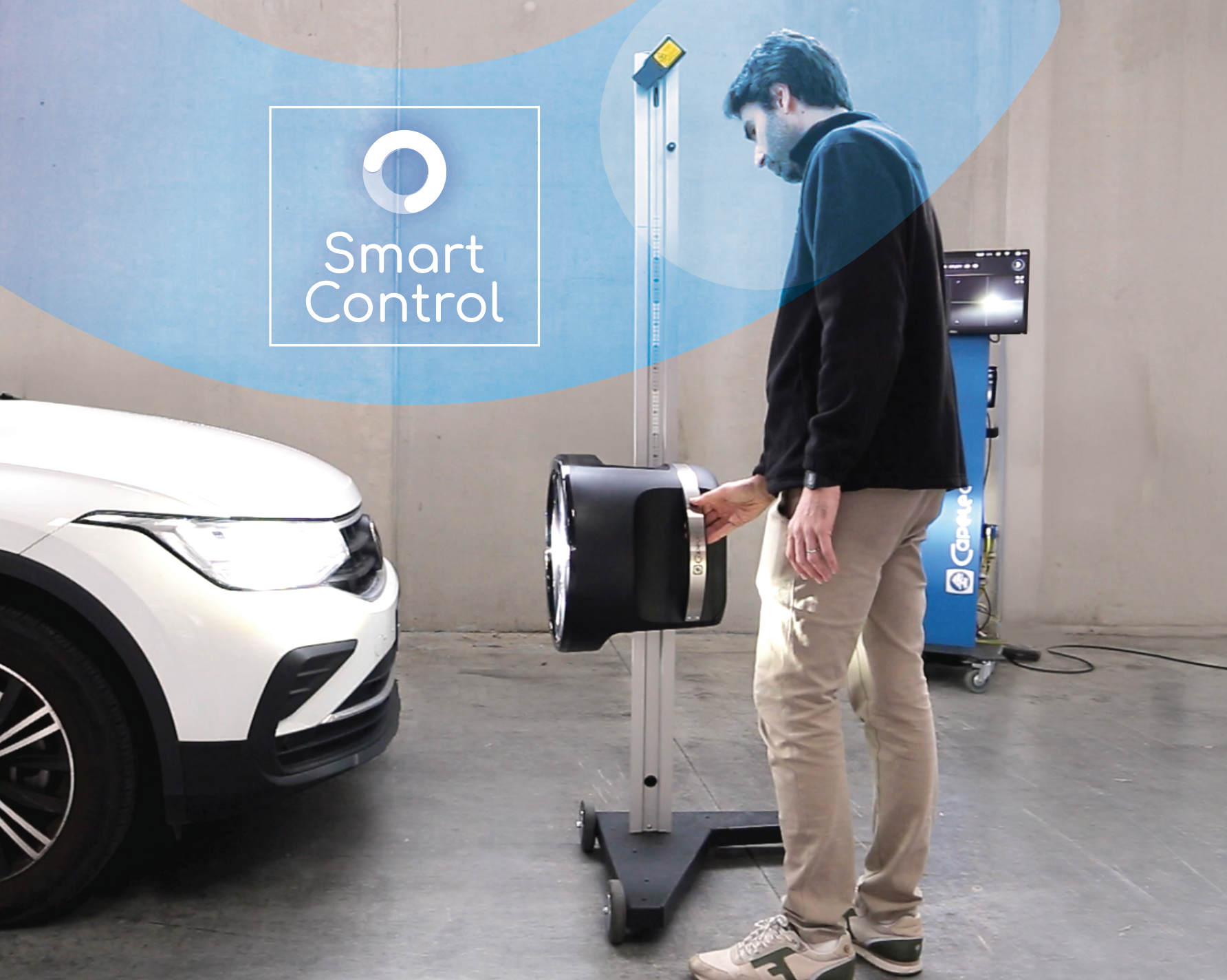 Réglage des phares avec le CAP2700 Smart Control en atelier automobile