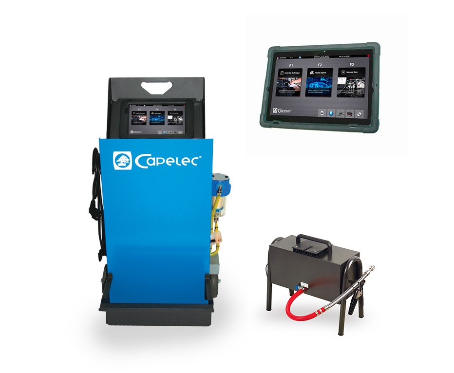 analizador de gases y opacimetro con tableta Capelec