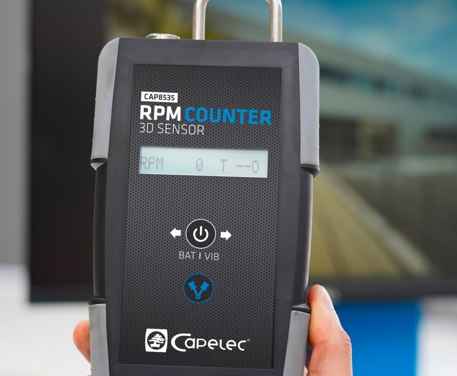 Tacómetro universal cuentarrevoluciones RPM por Bateria y Vibracion Capelec